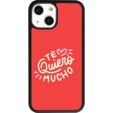 iPhone 13 mini Case Hülle - Silikon schwarz Saint Valentines Day 26 Te quiero mucho