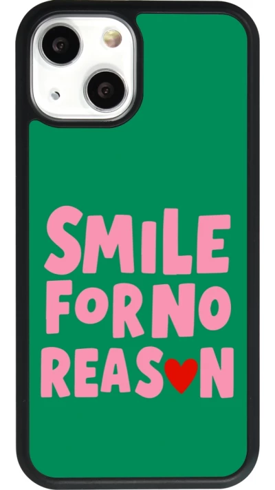 iPhone 13 mini Case Hülle - Silikon schwarz Smile for no reason 2026