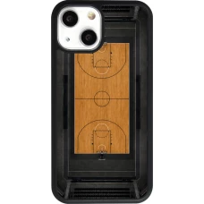 Coque iPhone 13 mini - Silicone rigide noir Sports 2026 Basketball