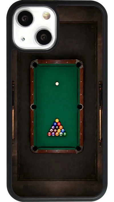 Coque iPhone 13 mini - Silicone rigide noir Sports 2026 Billard
