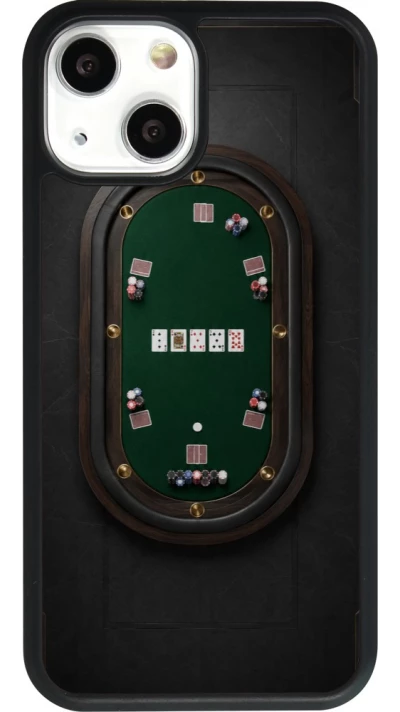 Coque iPhone 13 mini - Silicone rigide noir Sports 2026 Poker