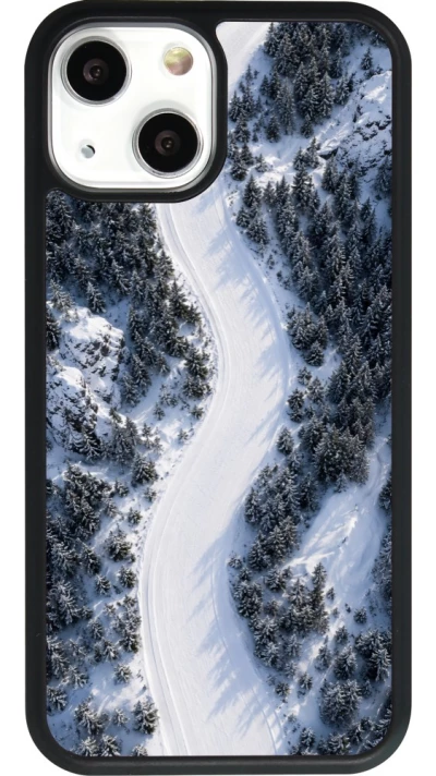 Coque iPhone 13 mini - Silicone rigide noir Sports 2026 Ski