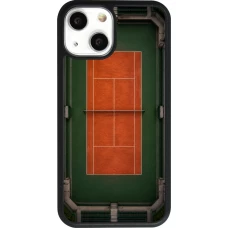 Coque iPhone 13 mini - Silicone rigide noir Sports 2026 Tennis
