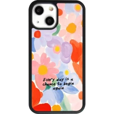 iPhone 13 mini Case Hülle - Silikon schwarz Every day is a chance Spring 2026