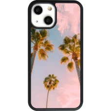 iPhone 13 mini Case Hülle - Silikon schwarz Summer 2025 Palmiers
