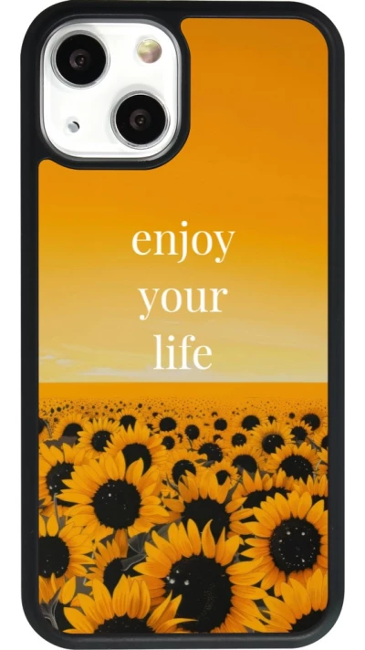iPhone 13 mini Case Hülle - Silikon schwarz Summer 2026 Enjoy your life