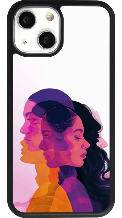 Coque iPhone 13 mini - Silicone rigide noir Womens day 2026 10