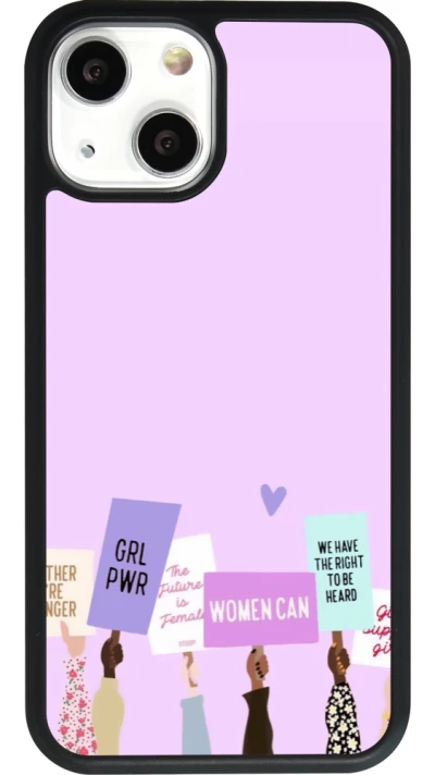 Coque iPhone 13 mini - Silicone rigide noir Womens day 2026 9