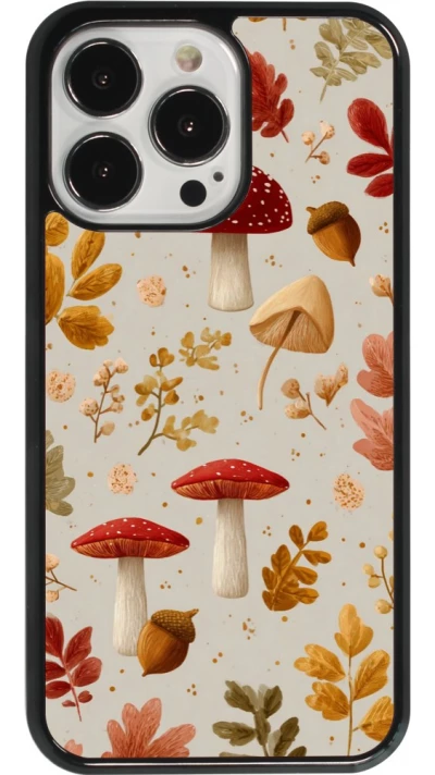 Coque iPhone 13 Pro - Autumn 26 Mushrooms and leaves