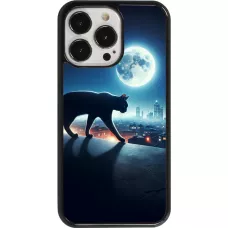 iPhone 13 Pro Case Hülle - Schwarze Katze unter dem Vollmond
