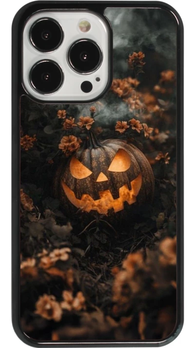 iPhone 13 Pro Case Hülle - Halloween 2025 Pumpkin with flowers