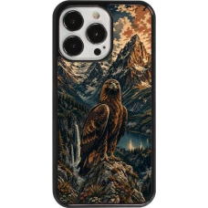 Coque iPhone 13 Pro - Linocut Aigle Royal