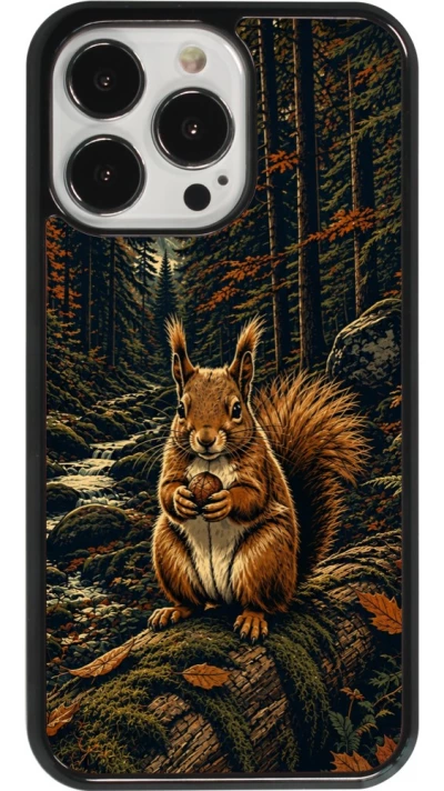 Coque iPhone 13 Pro - Linocut Ecureuil