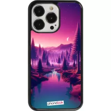 iPhone 13 Pro Case Hülle - Lila-rosa Landschaft