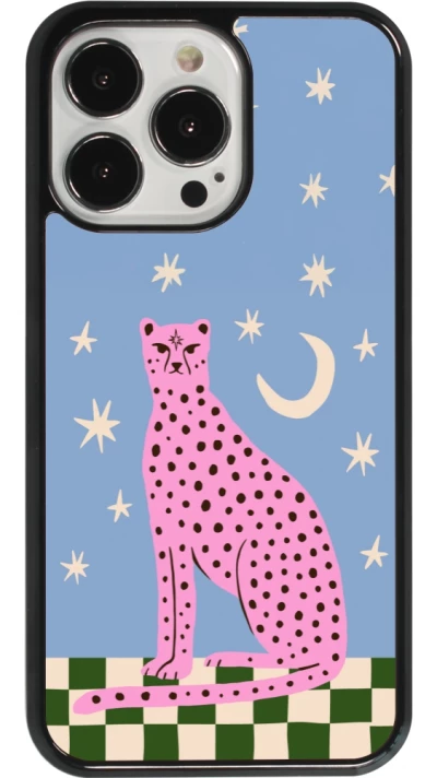 iPhone 13 Pro Case Hülle - Pink leopard with stars 2026