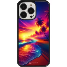 iPhone 13 Pro Case Hülle - Strand Sonnenuntergang auffällig