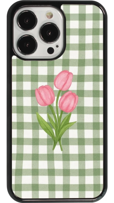 iPhone 13 Pro Case Hülle - Green vichy tulips Spring 2026