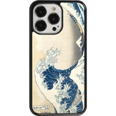 Coque iPhone 13 Pro - Tableau art - La Grande Vague de Kanagawa - Hokusai