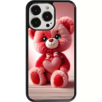 Coque iPhone 13 Pro - Valentine 2024 Ourson rose
