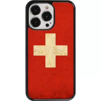 iPhone 13 Pro Case Hülle - Vintage Flag SWISS