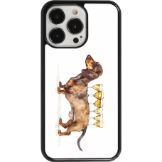 Coque iPhone 13 Pro - Wine Teckel