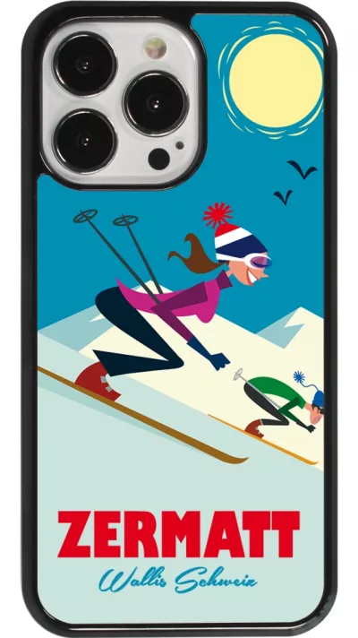 iPhone 13 Pro Case Hülle - Zermatt Ski Downhill
