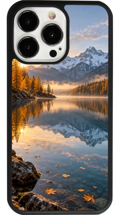 iPhone 13 Pro Case Hülle - Silikon schwarz Autumn 26 Autumn lake