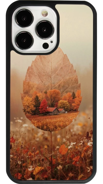iPhone 13 Pro Case Hülle - Silikon schwarz Autumn 26 Autumn leaf