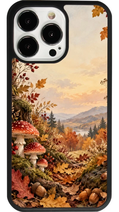 iPhone 13 Pro Case Hülle - Silikon schwarz Autumn 26 Illustrated Autumn