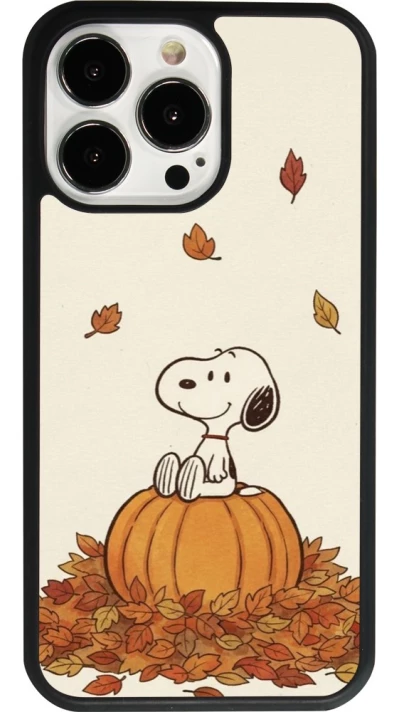 iPhone 13 Pro Case Hülle - Silikon schwarz Autumn 26 Snoopy autumn