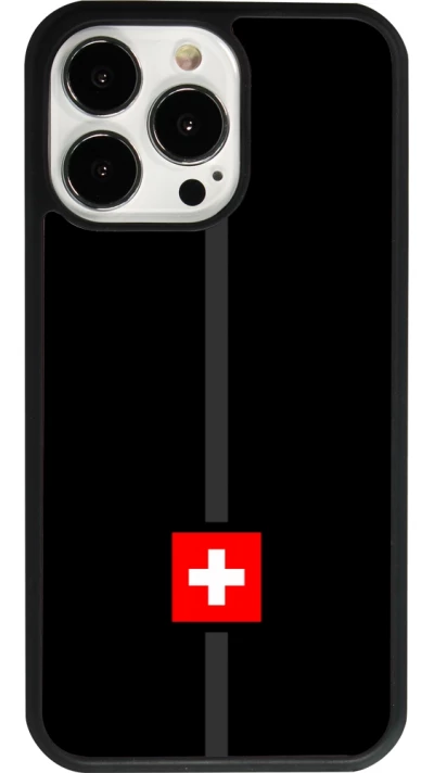 iPhone 13 Pro Case Hülle - Silikon schwarz Kanton CH schwarz
