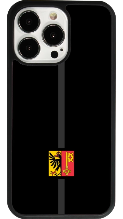 iPhone 13 Pro Case Hülle - Silikon schwarz Kanton GE schwarz