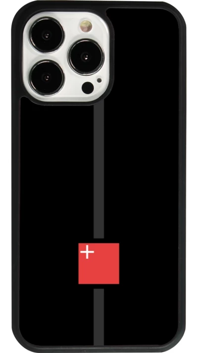 iPhone 13 Pro Case Hülle - Silikon schwarz Kanton SZ schwarz