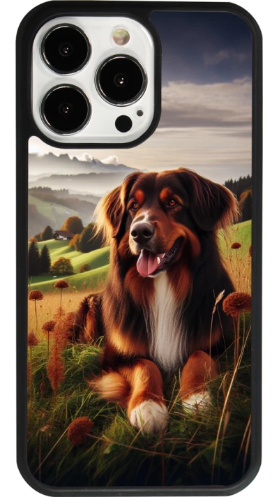 iPhone 13 Pro Case Hülle - Silikon schwarz Hund Land Schweiz