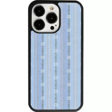 iPhone 13 Pro Case Hülle - Silikon schwarz Edel- Weiss