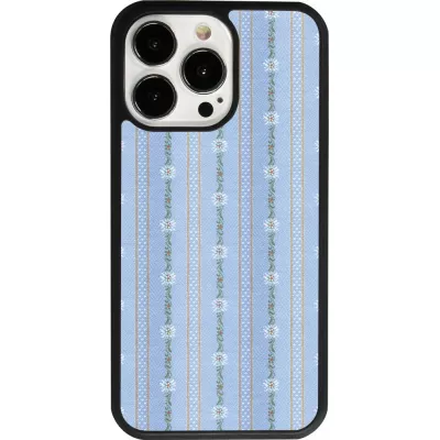 iPhone 13 Pro Case Hülle - Silikon schwarz Edel- Weiss