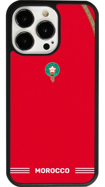 iPhone 13 Pro Case Hülle - Silikon schwarz Marokko 2026 personalisierbares Fussballtrikot
