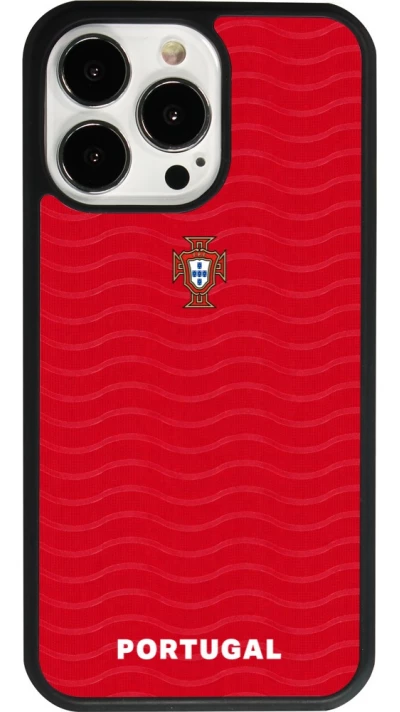 iPhone 13 Pro Case Hülle - Silikon schwarz Portugal 2026 personalisierbares Fussballtrikot