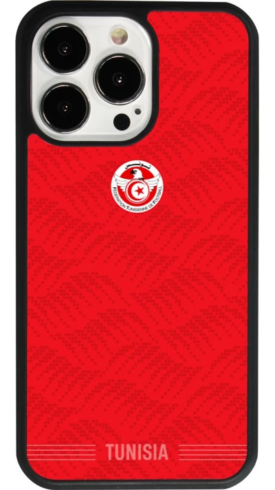 iPhone 13 Pro Case Hülle - Silikon schwarz Tunesien 2026 personalisierbares Fussballtrikot