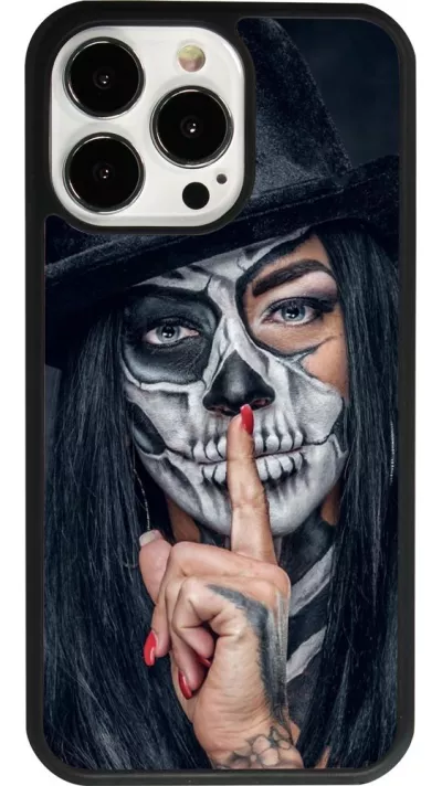 iPhone 13 Pro Case Hülle - Silikon schwarz Halloween 18 19