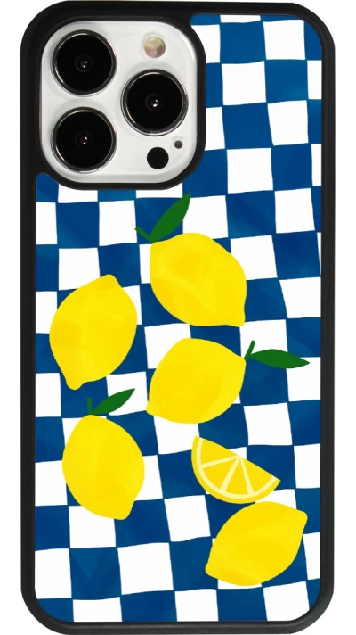 iPhone 13 Pro Case Hülle - Silikon schwarz Illustration lemons 2026