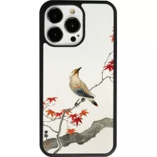 iPhone 13 Pro Case Hülle - Silikon schwarz Japanese Bird
