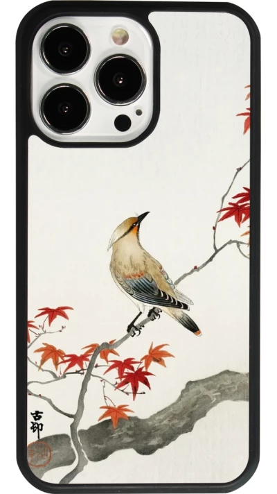 iPhone 13 Pro Case Hülle - Silikon schwarz Japanese Bird