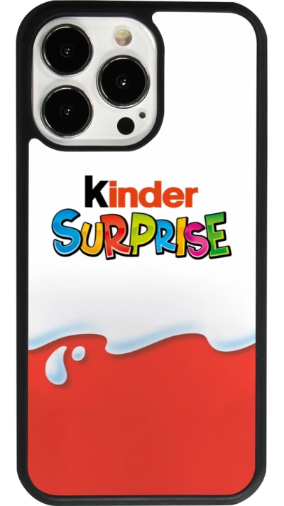 iPhone 13 Pro Case Hülle - Silikon schwarz Kinder Surprise