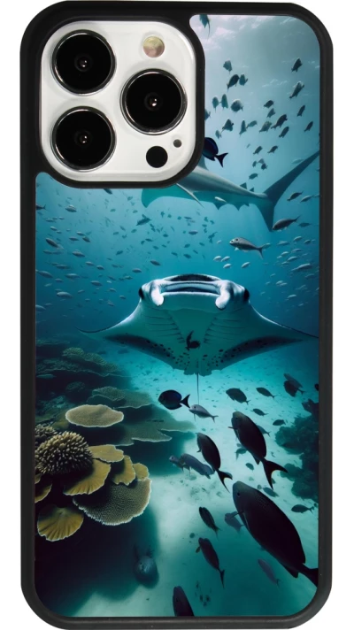 iPhone 13 Pro Case Hülle - Silikon schwarz Manta Lagune Reinigung