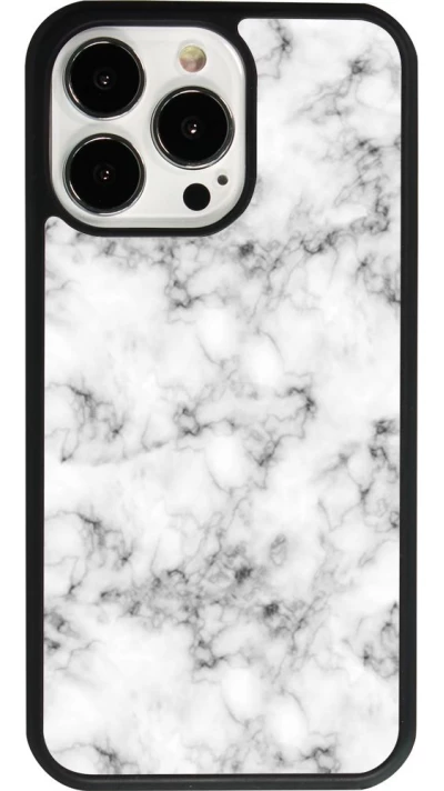 iPhone 13 Pro Case Hülle - Silikon schwarz Marble 01