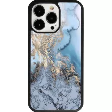 iPhone 13 Pro Case Hülle - Silikon schwarz Marble 04