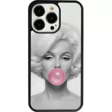 iPhone 13 Pro Case Hülle - Silikon schwarz Marilyn Bubble