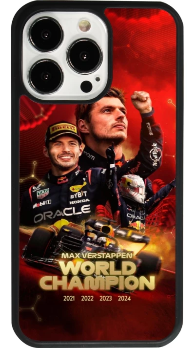 iPhone 13 Pro Case Hülle - Silikon schwarz Max Verstappen Champion 2023