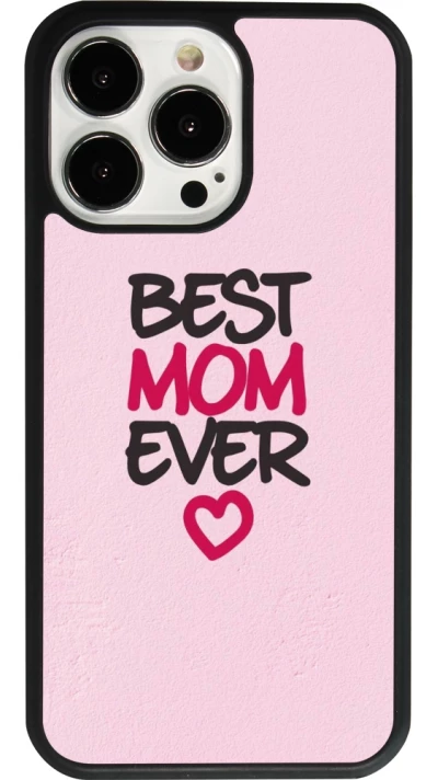 iPhone 13 Pro Case Hülle - Silikon schwarz Mom 2023 best Mom ever pink